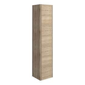 EcoDelux Ballance 1690mm Natural Oak Wall Hung Tall Storage Unit (Flat Packed)
