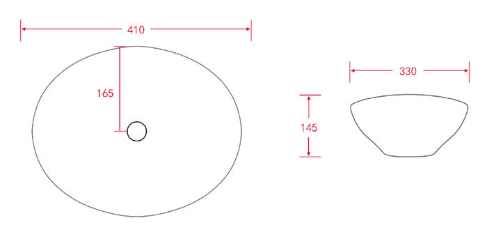 EcoDelux Ballance 600mm Natural Oak Vanity with Casca Oval Countertop Basin