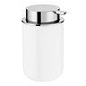 EcoDelux Bamboo Round Flat Top Soap Dispenser White