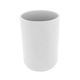 EcoDelux Bamboo Round Tumbler White Large Image