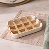 EcoDelux Bamboo Soap Dish - White