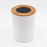 EcoDelux Bamboo Waste Bin - White