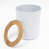 EcoDelux Bamboo Waste Bin - White