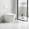 EcoDelux Gloss White Tornado Flush Wall Hung Pan & Soft Close Seat