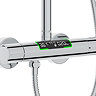 EcoDelux LED Energy Smart Meter Thermostatic Shower - Chrome