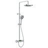 EcoDelux LED Energy Smart Meter Thermostatic Shower - Chrome
