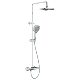 EcoDelux LED Energy Smart Meter Thermostatic Shower - Chrome