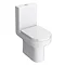 EcoDelux Metro Water Saving Close Coupled Toilet + Soft Close Seat  In Bathroom Large Image