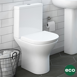 EcoDelux Orion Water Saving Close Coupled Toilet + Soft Close Seat