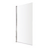 EcoDelux Premiercast Shower Bath - 1700 x 750mm with Chrome Bath Screen