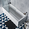 EcoDelux Premiercast Shower Bath - 1700 x 750 with Chrome Bath Screen