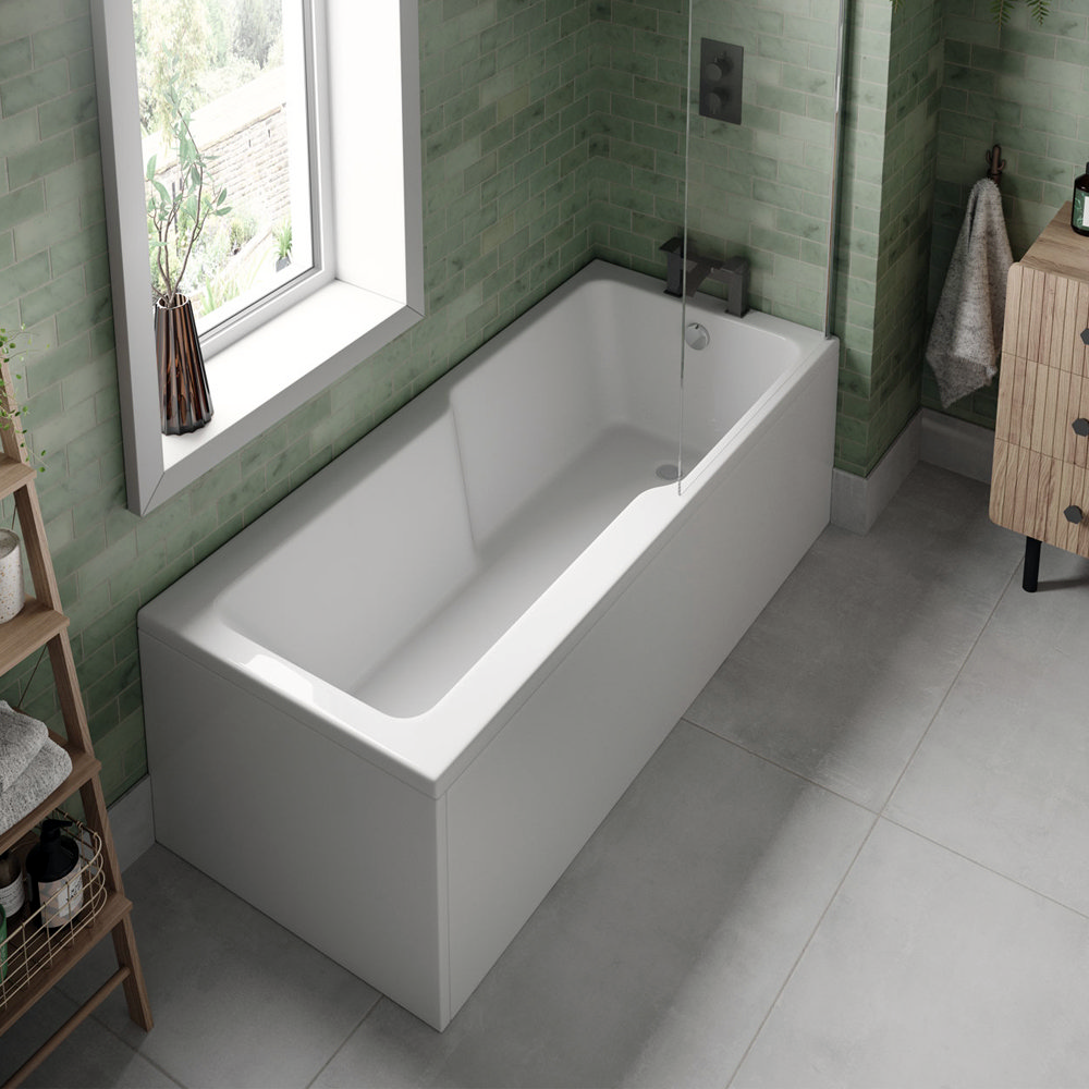 EcoDelux Premiercast Single Ended Shower Bath 1700 x 750mm