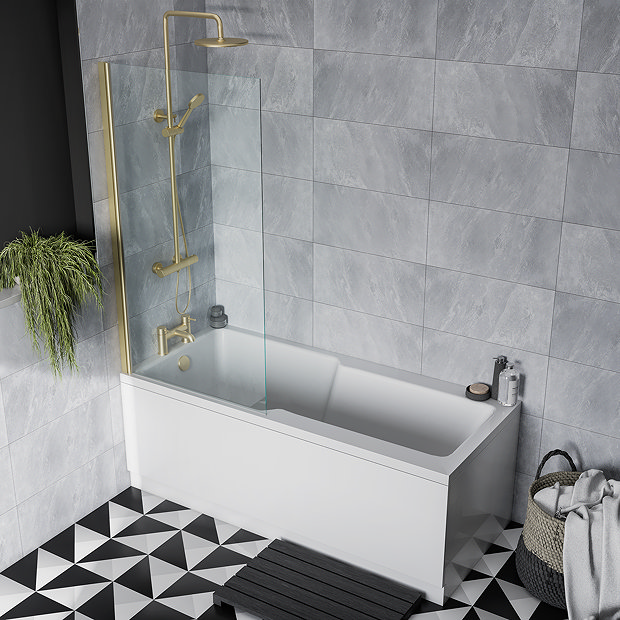 EcoDelux Premiercast Single Ended Shower Bath 1700 x 750mm