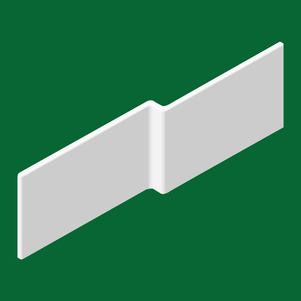 EcoDelux Premiercast WaterSaving Shower Bath 1700mm L Shaped with