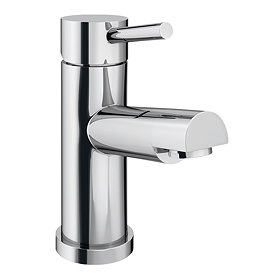 EcoDelux Round Water Saving Mono Basin Mixer Tap with Waste