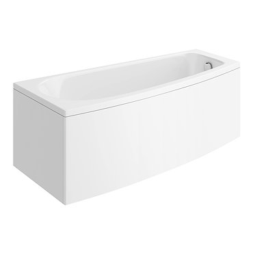 EcoDelux Space Saver 1600 x 700/500 Curved Bath with Front Panel