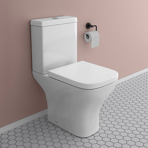 EcoDelux Venice Water Saving Close Coupled Toilet + Soft Close Seat ...