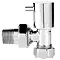 Hudson Reed Minimalist Chrome Radiator Valves - Angled - HT328 Large Image