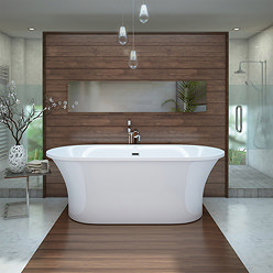 Eden 1750 Modern Roll Top Bath Large Image