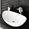 Edge High Rise Waterfall Basin Mixer with Oval Counter Top Basin Large Image