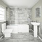 Edge Modern Shower Bath Suite Left Hand Option