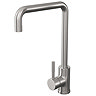 Edmonton Modern Brushed Stainless Steel Kitchen Mixer Tap Large Image