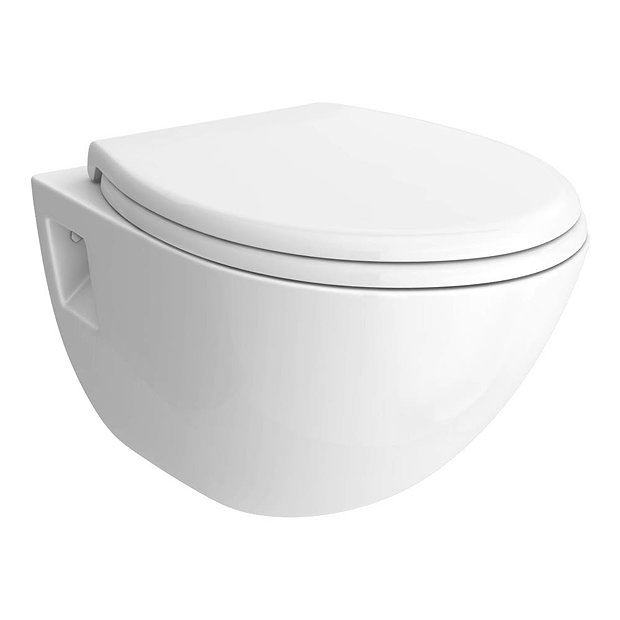 Edmonton Wall Hung Pan + SoftClose Toilet Victorian Plumbing UK