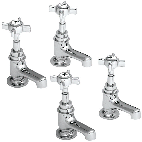 Ultra Edwardian Bath & Basin Taps - Chrome - ITY321/ITY322 Large Image