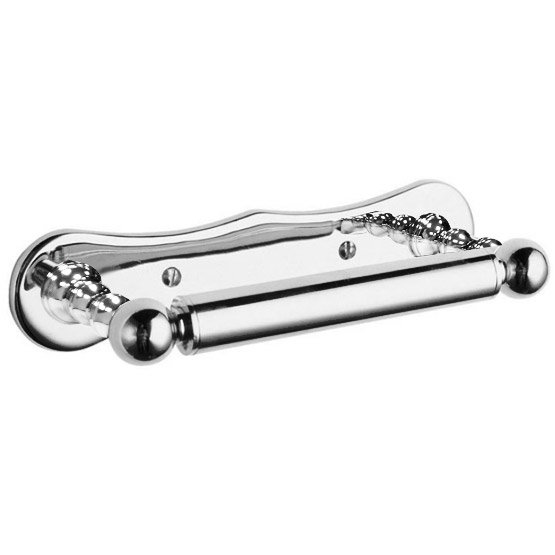 Edwardian Toilet Roll Holder - Chrome Large Image