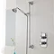 Premier Edwardian Twin Concealed Thermostatic Shower Valve & Slider Rail Kit Large Image