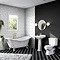 Elba Black Star Patterned Wall & Floor Tiles - 220 x 220mm  Standard Large Image