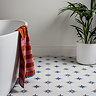 Elba Blue Inverse Star Patterned Wall & Floor Tiles - 223 x 223mm