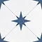 Elba Blue Inverse Patterned Wall & Floor Tiles - 220 x 220mm  Profile Large Image