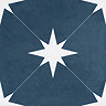Elba Blue Star Patterned Wall & Floor Tiles - 220 x 220mm