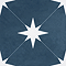 Elba Blue Star Patterned Wall & Floor Tiles - 220 x 220mm