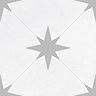 Elba Grey Inverse Star Patterned Wall & Floor Tiles - 220 x 220mm  Profile Large Image