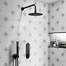 Elba Grey Inverse Star Patterned Wall & Floor Tiles - 220 x 220mm  Feature Large Image