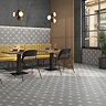 Elba Grey Patterned Wall & Floor Tiles - 220 x 220mm Profile Large Image
