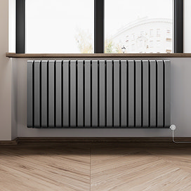 Horizontal designer electric radiator