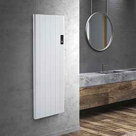White electric radiator