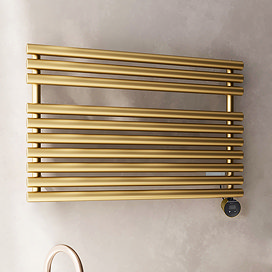 Horizontal electric towel rail