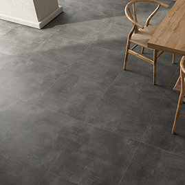 Element Charcoal Concrete Effect Wall and Floor Tiles - 600 x 600mm