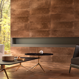 Elementa Copper Oxide Metal Effect Wall Tiles - 300 x 900mm