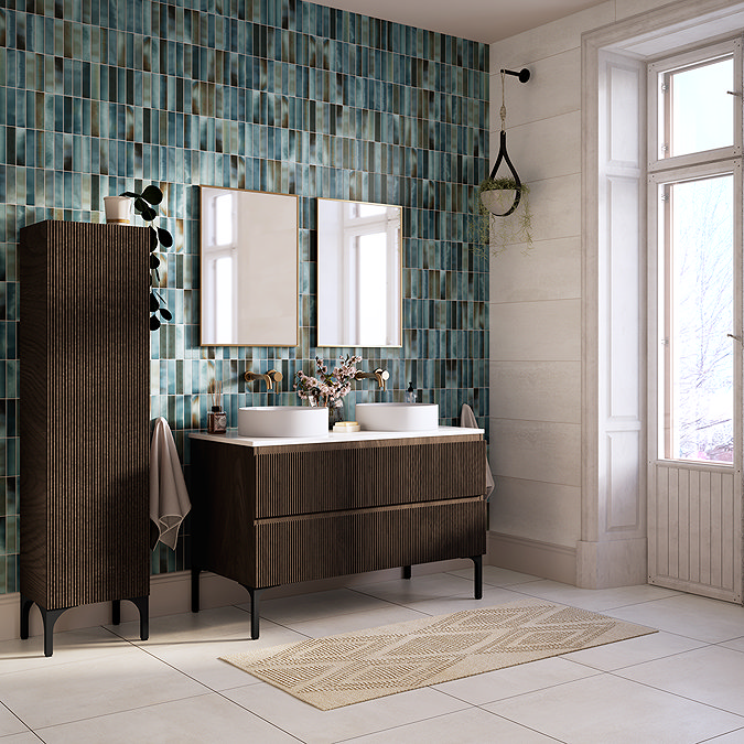 Elementa White Oxide Metal Effect Wall & Floor Tiles - 600 x 600mm