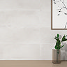 Elementa White Oxide Metal Effect Wall Tiles - 300 x 900mm