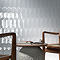 Eleonora White Scallop & Feather Bevelled Gloss Wall Tiles - 80 x 215mm
