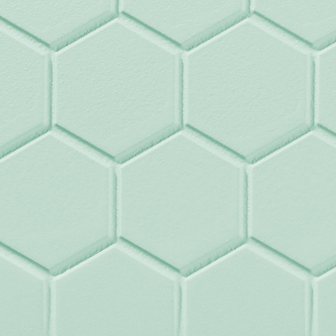 Elise Aquamarine Hexagon Wall and Floor Tiles - 170 x 520mm Feature Large Image
