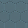 Elise Blue Hexagon Wall and Floor Tiles - 170 x 520mm  Feature Large Image