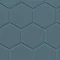 Elise Blue Hexagon Wall and Floor Tiles - 170 x 520mm  Feature Large Image