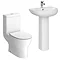 Elite Rimless 4-Piece Modern Bathroom Suite Standard Large Image